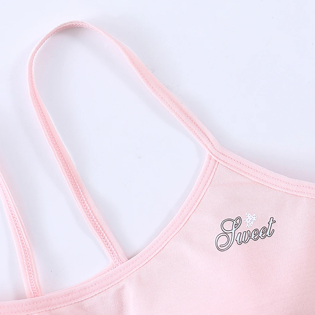 Young Girls Teen Girls Breathable Bra Wireless Stretchy Yoga Bras Training Bra for Activity Gym