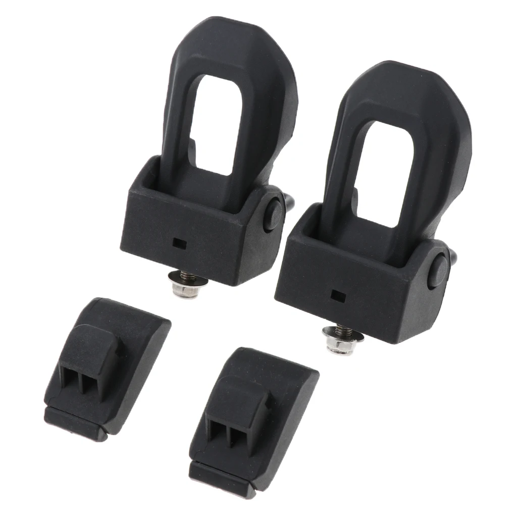 Replacement Hood Latches Hood Lock Catch Latches Pair for For Jeep Wrangler 2007-2018 JK JL (Black)