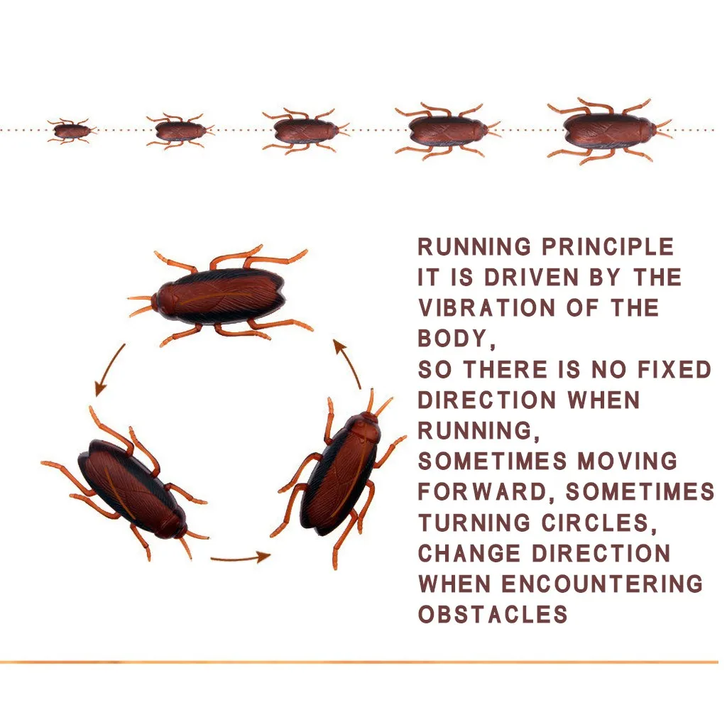 Ужасный движущийся таракан электричество поддельный таракан игрушка насекомые шалость игрушка Новое поступление дропшиппинг