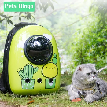 

Pets Bingo 42*35*27cm Cats Backpack Breathable Outdoor Travel Pet Bag Double Shoulder Backpack Suitable for Cat <4KG \ Dog <5KG