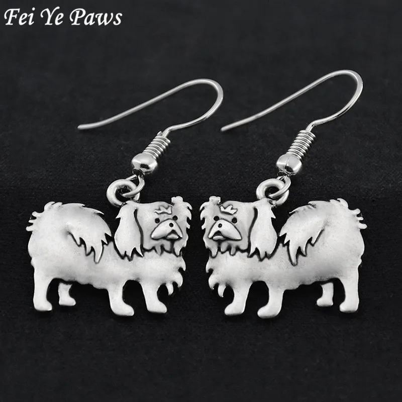 Винтажные висячие серьги Pekingese длинные Эффектные для женщин бижутерия 2021 в