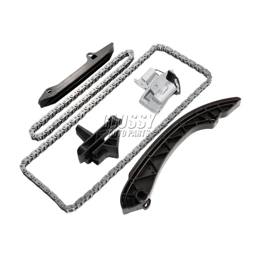 Ap03 6pcs Camshaft Timing Chains Tensioner+chains+guide Rail Kit For
