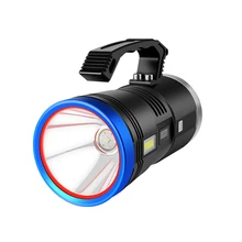 Супер яркий двойной светодиодный светильник-вспышка, поисковый светильник, синий светильник лампа-приманка, USB перезаряжаемая портативная лампа для кемпинга, рыбалки