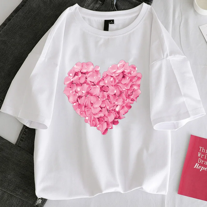 New Harajuku Kpop Female Tshirt likee love Print Short Sleeve Tops & Tees Fashion Casual T Shirt Women Clothing T-shirts