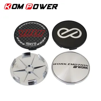 

4pcs 68MM/62MM VOLK Emblem Wheel Centre Hub Caps 8 Logo Center HubCaps Racing Badge Wheel Rim Center Caps For ENKEI WORK