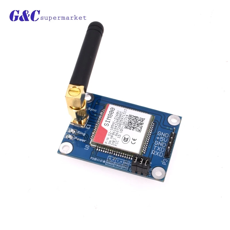 

SIM800A MINI V4.0 Wireless Module GSM GPRS STM32 Board Kit Antenna