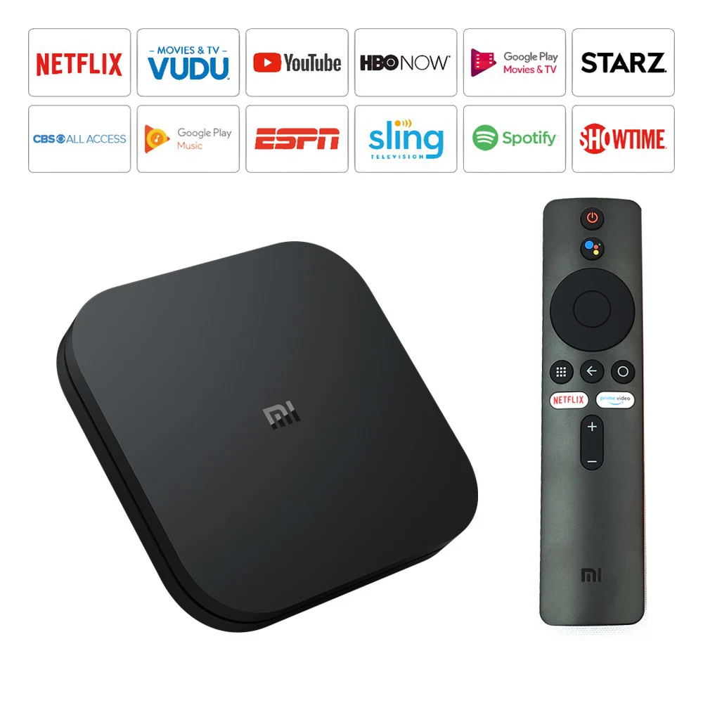 Global Xiaomi Mi TV Box S 4K HDR Android TV 8.1 Ultra HD 2G 8G WIFI Google Cast Netflix IPTV Set top Box 4 Media Player 2