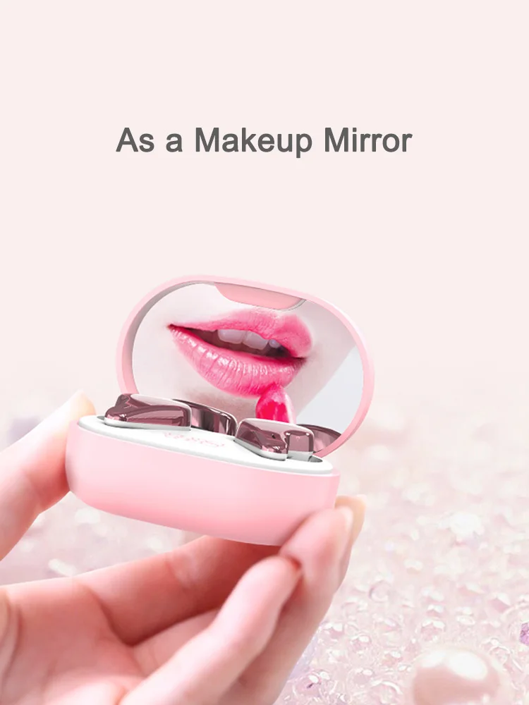 New Arrival Disney Certified TSUM True Wireless Stereo Earphones Bluetooth V5.0 with Girl Makeup Mirror as Girlfriend Gift