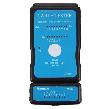 

RJ45 RJ11 Intelligent Auto Scan With LED Indicator Cable Tester Portable Breakdown Test Automatic Shutdown LAN USB