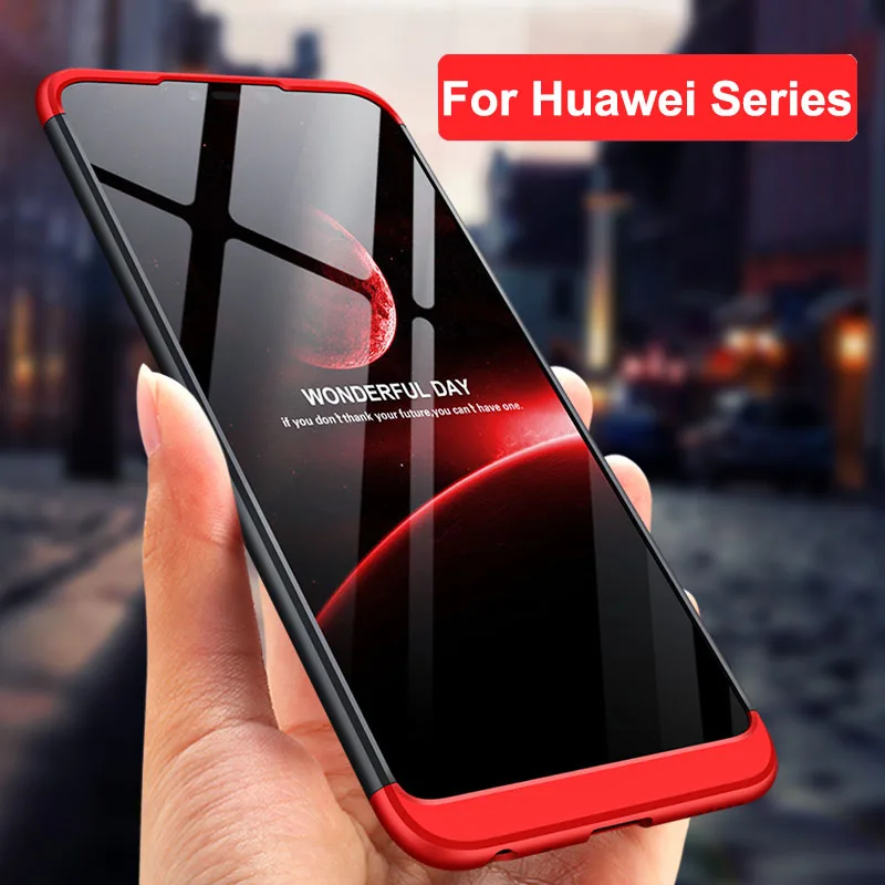 Чехол GKK для Huawei honor 8X 7X 6X Honor 8A 9 10 lite P Smart 2019 чехол с полной защитой на 360 градусов Max