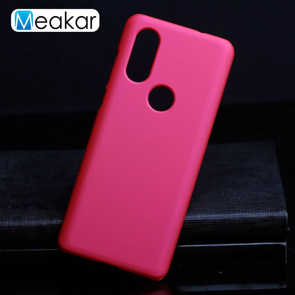 Матовая Пластик Coque 5.86For мото один чехол для Motorola Moto один P30 P40 видение Мощность играть Примечание телефона чехол-лента на заднюю панель - Цвет: Rose Red