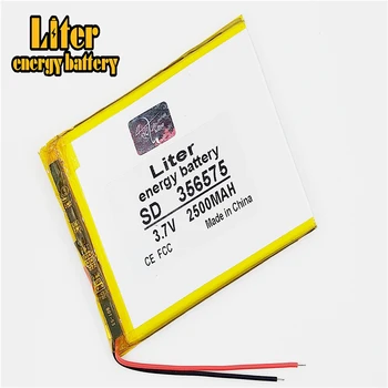 

3.7V 2500mAh 356575 Lithium Polymer LiPo Rechargeable Battery ion cells For Mp3 Mp4 Mp5 DIY PAD DVD E-book bluetooth headset