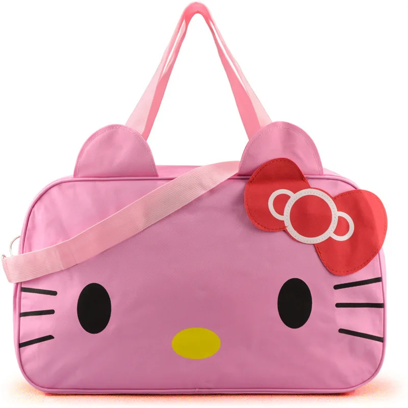 Outing luggage bag cute cartoon travel bag handbag waterproof messenger canvas female