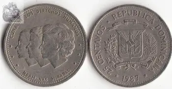 

Dominican Federation 25 Centavos Coin Caribbean Latin America 100% Real Original Coins Collection used
