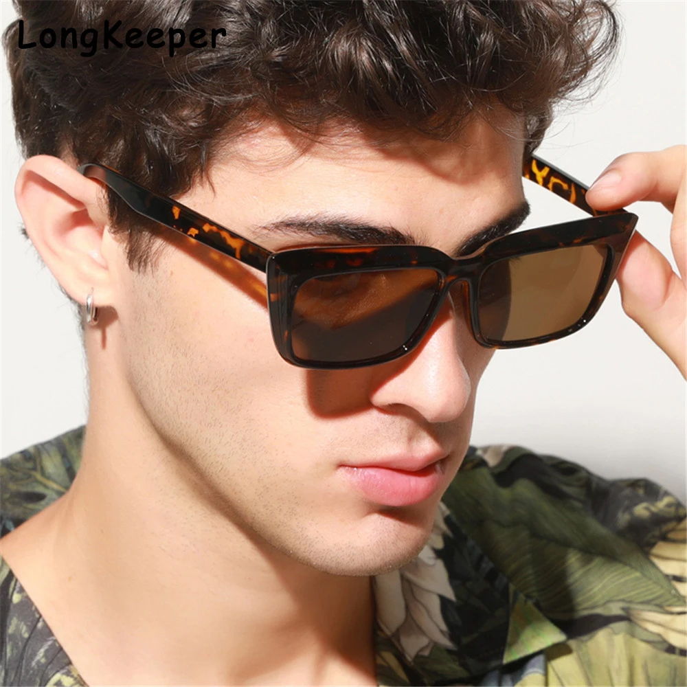 Gafas de sol rectangulares para hombre y mujer, lentes de Retro con forma de ojo de gato, cuadradas y clásicas, de gran a la moda|Gafas de para mujer| -