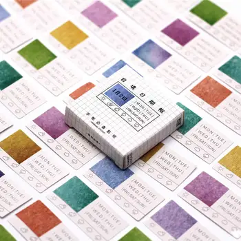 

Mini Cute Cartoon Kawaii Color Calendar Memo Pad Sticky Notes Memo Notebook Stationery Note Paper Stickers School Supplies
