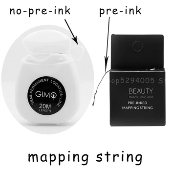 

Pre Ink bow Mapping Thread no pre-ink for Microblading Eyebrow 10m Ultra-ThinMess-Free Thread Spot-on Map For Permanent Makeup