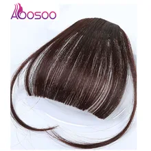 AOOSOO синтетические BNAGS fot белые женские Девушки натуральные короткие имитация челок женские волосы штук челка