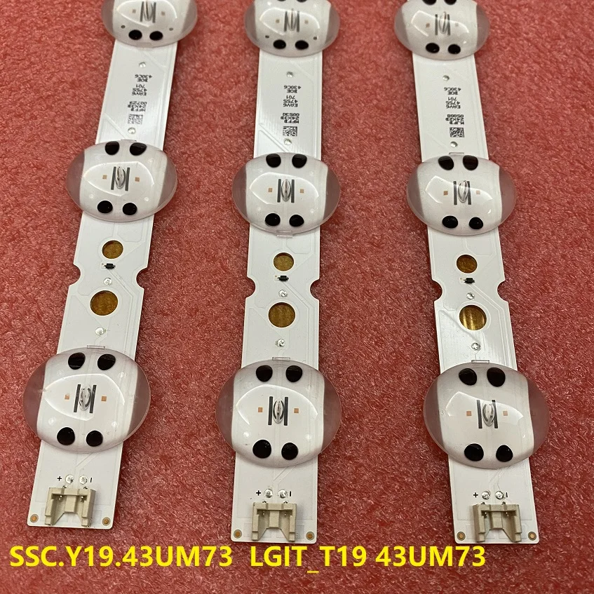 full spectrum led strip Kit 3pcs LED Backlight bar for 43um7300 43um7500 43um7510 43um7300psa 43um7500psb 43um7510psb 43um751c0sb best light strips