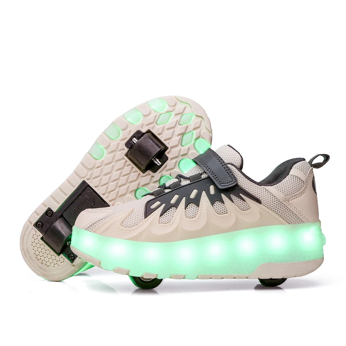 

Heelies 2020 New USB charge LED Colorful Children Kids Fashion Sneakers with Two Wheels Roller Skate Shoes Boys Girls Shoes