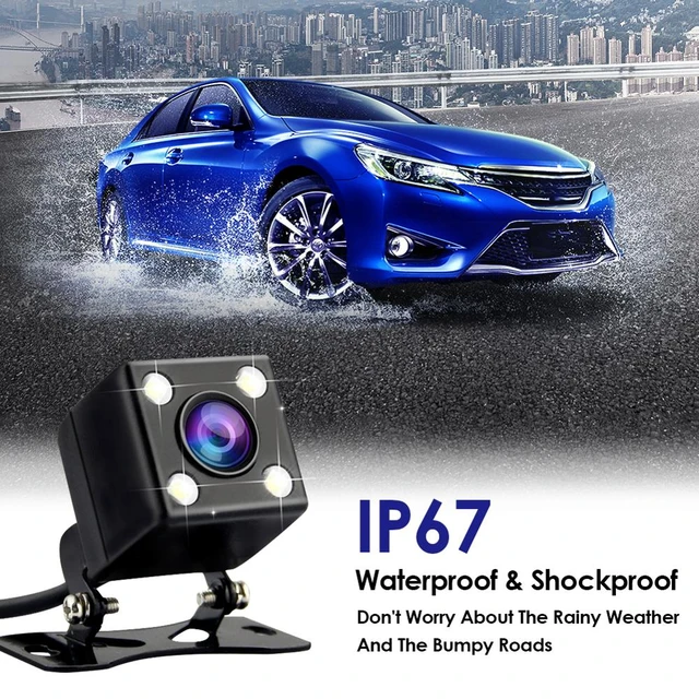 AZDOME Car Rear View Camera 2.5mm (4Pin) Jack Port Video Port With LED  Night Vision