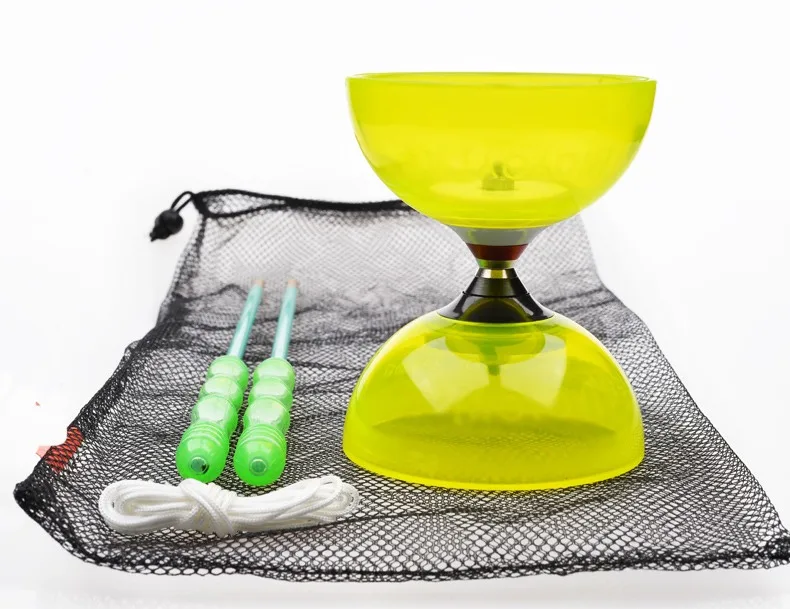 Цвет: желтый Спортивная игрушка 3 подшипника детская Diabolo с ручками струны жонглирование Классические игрушки китайский йо-йо игры Спортивные Подарки Детские игрушки, игры на открытом воздухе - Цвет: Цвет: желтый