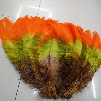 

New Wholesale 100pcs Mixed Color Natural Ostrich Feathers 55-60cm/22-24inches For Wedding Christmas Home Craft Decoration