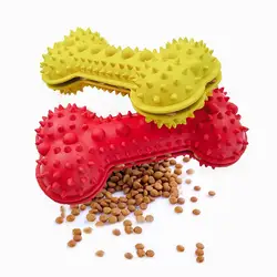 FunnyPet игрушки для собак в форме кости жевательная игрушка интерактивная игрушка для укуса собаки для чистки зуба собаки протекающая