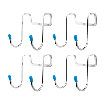 

10Pcs Stainless Steel S-Shaped Double Hooks Hanging Hangers Kitchen Bathroom Wall and Door Organizer Rack Key Hanger