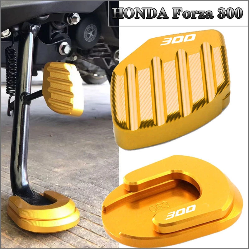 license plate holder frame For HONDA Forza 300 2018 2019 2020 Forza300 Motorcycle Kickstand Foot Side Stand Extension Pad Support Plate cute license plate frames