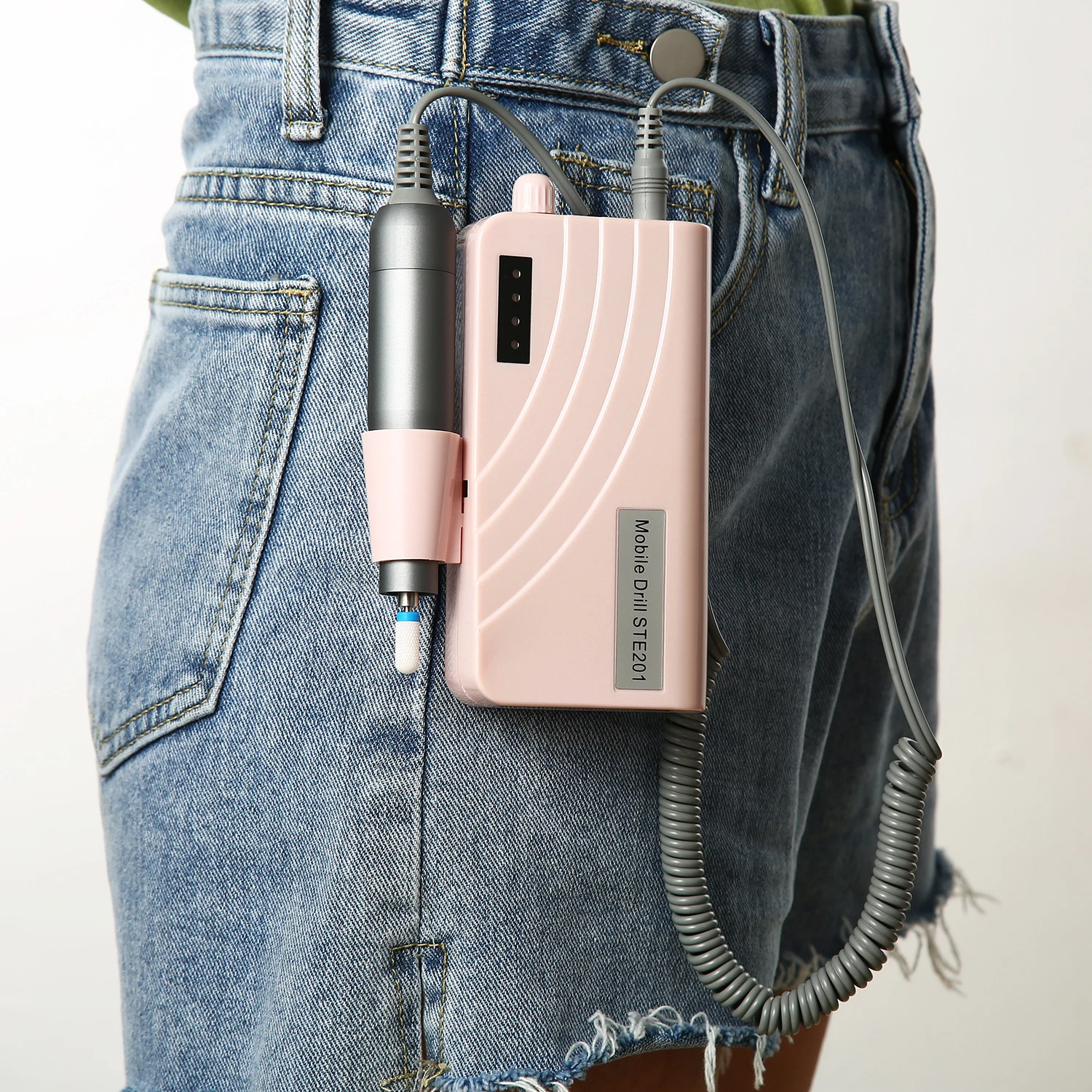 Перезаряжаемая 201 электрическая дрель для ногтей, портативная 30000 об/мин машинка для маникюра, пилочка для ногтей, инструменты для дизайна ногтей, набор для сверл для ногтей