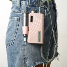 Перезаряжаемая 201 электрическая дрель для ногтей, портативная 30000 об/мин машинка для маникюра, пилочка для ногтей, инструменты для дизайна ногтей, набор для сверл для ногтей