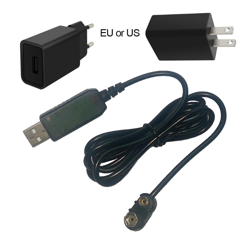 Устранитель аккумулятора 9 В с USB кабелем повышающий преобразователь напряжения 5