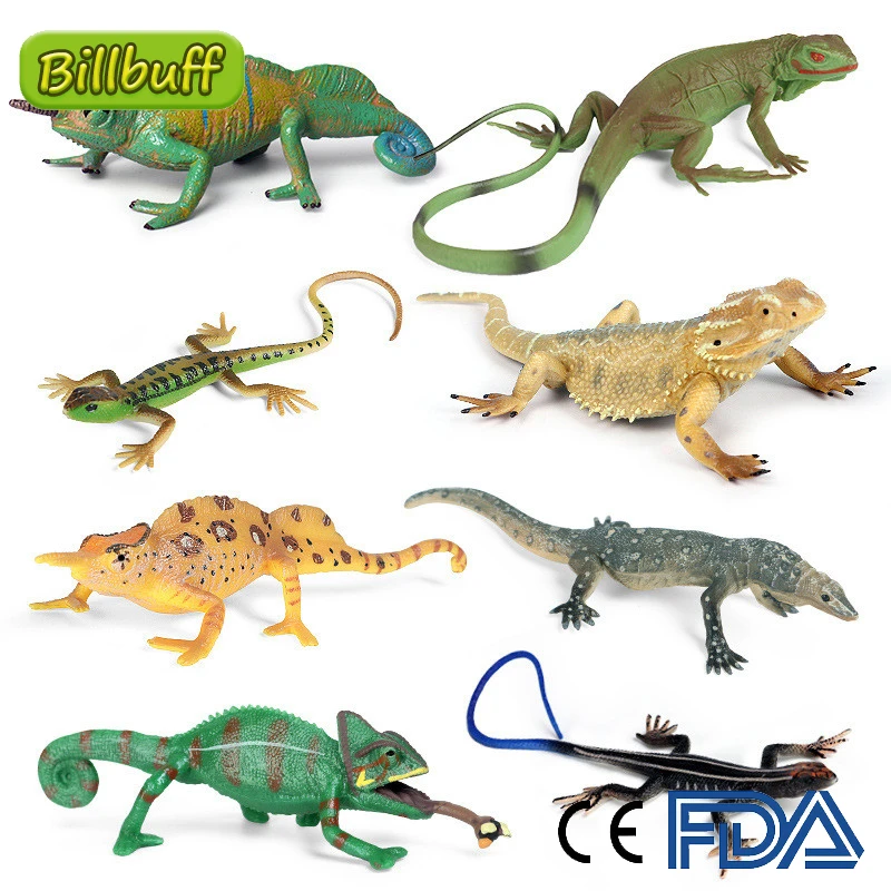 7pcs Simulation Crawl Wild Animal Set Lizard Scorpion Chameleon Model  Figures Collection Cognition Educational Toys For Children - Action Figures  - AliExpress