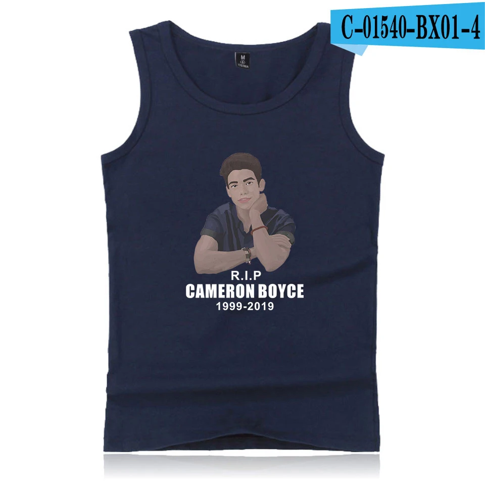 Cameron Boyce, 2D принт, новинка, майка, мужская, хип-хоп, повседневная, модная, летняя, крутая, новинка, мужские футболки, топы - Цвет: Navy blue