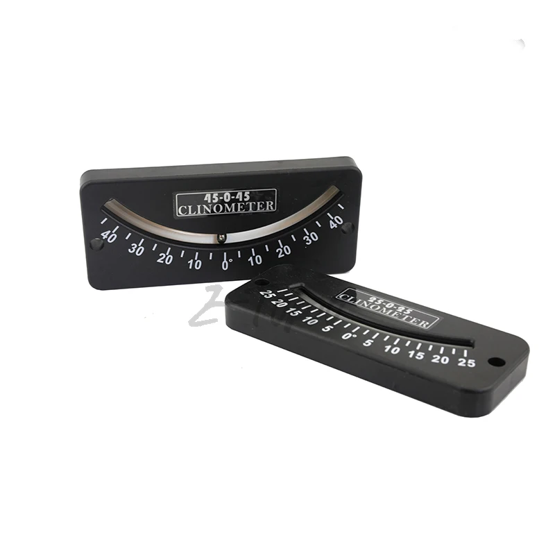 Inclinometer Mini Protractor Angle Indicator Measuring Instrument Tilt Gauge Slope Locator Meter 45-0-45 25-0-25