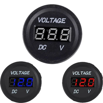 

Auto Car Motorcycle oltage Meter Battery Gauge Socket Waterproof DC 12V-24V Car Marine LED Digital Display Metro Voltmeter
