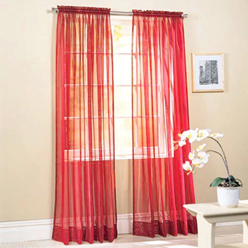 Curtains black and white drapes Sheer yarn tulle Orange Tulle for ivory green curtains wedding ceiling sheer curtains window curtains decor curtains