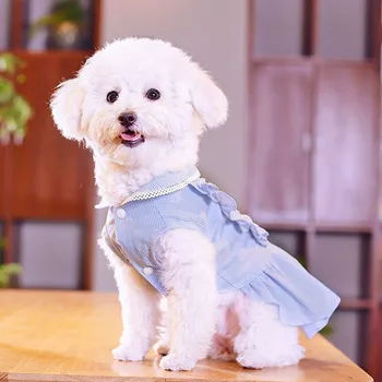 

Lace Cotton Pet Cat Clothes Summer Dress Dog Vest Cute Puppy Cat Dress Dog Dress Floral Spring Thin Pet Dress Clothing Chihuahua