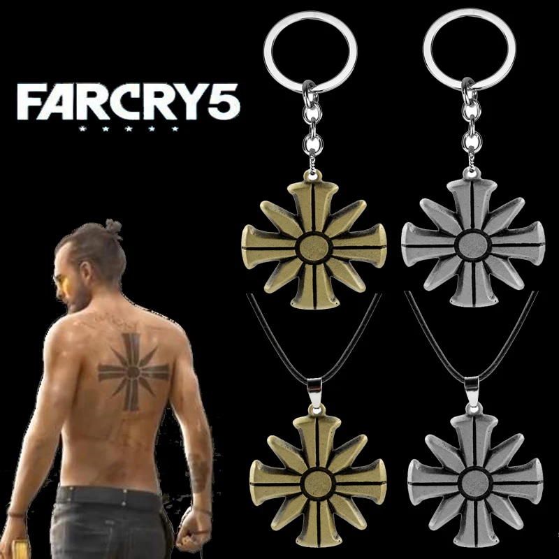 Новое поступление кулон ожерелье игра Far Cry 5 Тема Колье-Чокер Модные культ Символ