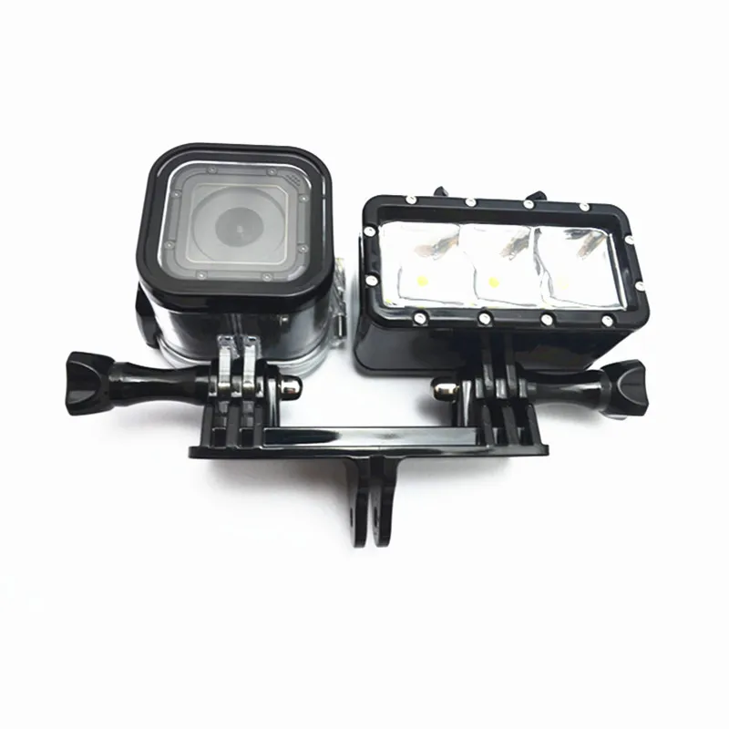 Suptig-Dual-Port-Camera-Holder-Handle-Grip-Mount-Tripod-Adapter-For-Gopro-Hero7-6-5-4 (3)