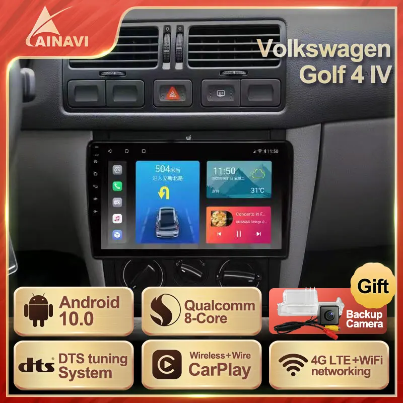 Vertrouwelijk Interactie Onweersbui Car Radio Android 10 For Volkswagen Vw Golf 4 Iv Multimedia Player Navi Gps  Android Auto Stereo Carplay Dsp 48eq Qualcomm 6+128g - Car Multimedia  Player - AliExpress