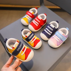 Spring Infant Toddler Shoes Girls Boys Casual Canvas Shoes Soft Bottom Comfortable Non-slip Children First Walkers Kids Sneaker