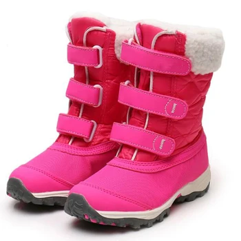 

Winter warm Children boots fashion Casual childrens shoes girls boys Non-slip snow boots kids shoes Middle tube cotton shoes fc3