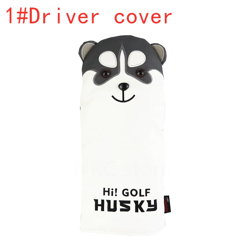 NRC 4PCSGolf Club крышка головы для водителей фарватеры и Гибридный Гольф головные уборы набор мультфильм