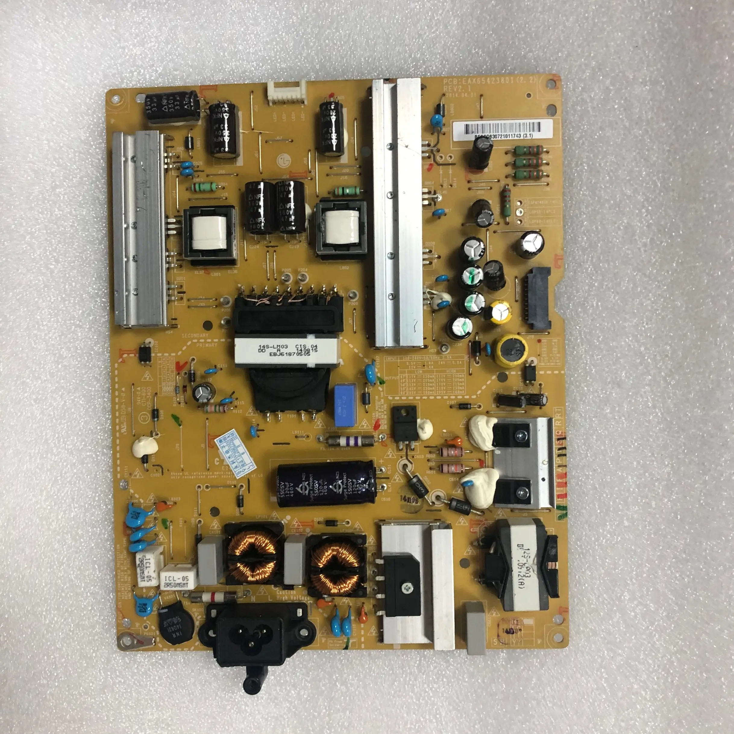 100% тест для 55GB6310 CC 55GB6580 CG плата питания EAX65423801 LGP55 14PL2|ЖК-экраны и панели планшетов|