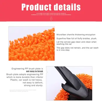 

Vehemo Drag Tire Brush Car Wheel Brush Detailing Lint Free for Cleaning Tool Car Wash Brush Microfiber Anti-Scratch Tyre Care