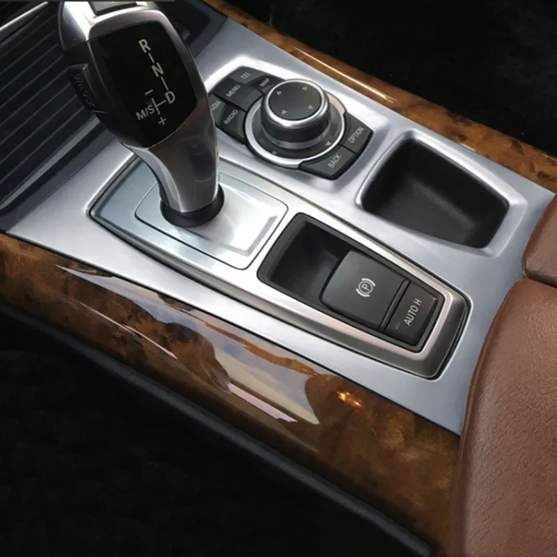 Панель для центрального подлокотника BMW X5 X6 E70 E71 2008 14|stainless steel trim strips|bmw interior trimstrip