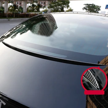

Water Retaining Rear Trunk Spoiler Wing for Tesla Model 3 Carbon Fiber Performance Trunk Spoiler Wing Cover Trim