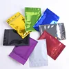 Leotrusting 100pcs 7 Colors Glossy Aluminum Foil Zip Lock Bag Flat Bottom Shiny Foil Packaging Bag Sample Bag Powder Gift Bags ► Photo 3/6